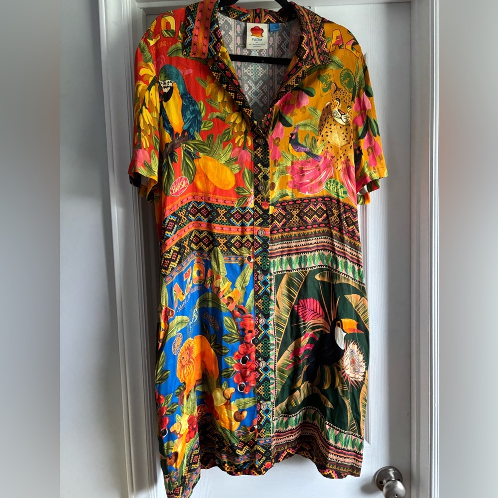 Farm Rio for Anthropologie Shirt Dress